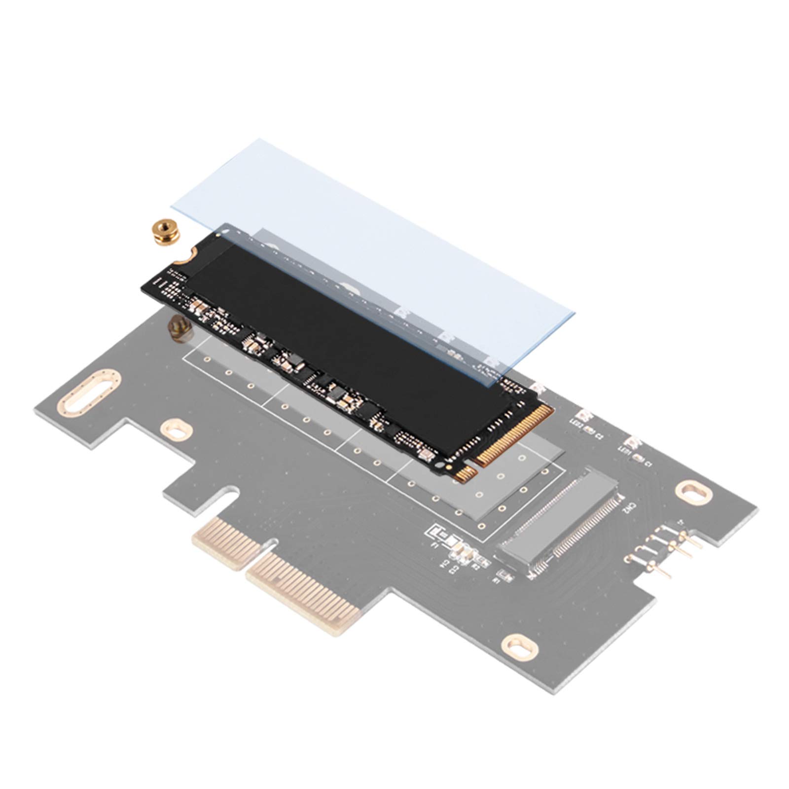 SilverStone ECM24-ARGB M.2 Adapterkarte PCIe x4 mit Kühlkörper