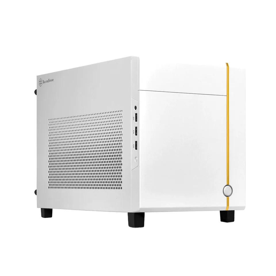 SilverStone SUGO 14 Mini-ITX Gehäuse weiß Cube SG14W