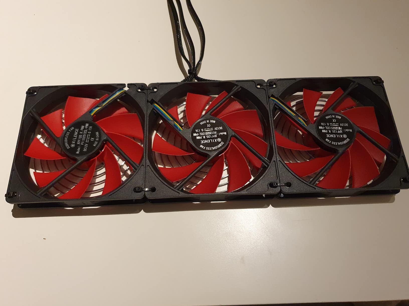 Xilence XPF120.R PWM Gehäuselüfter 120mm Rot leise