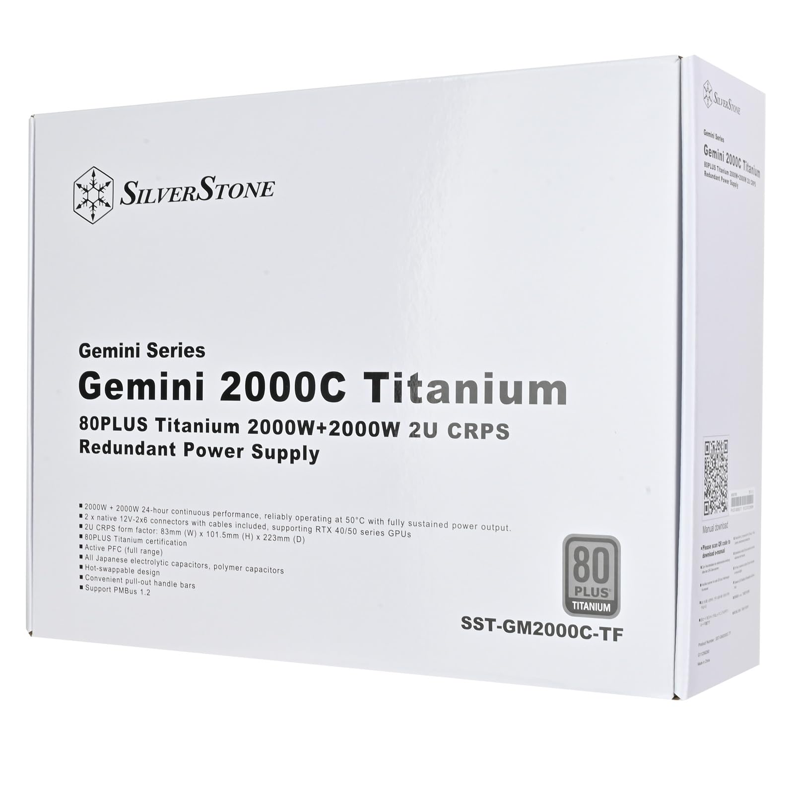 SilverStone Gemini GM2000C-TF Netzteil 2000W Titanium redundant