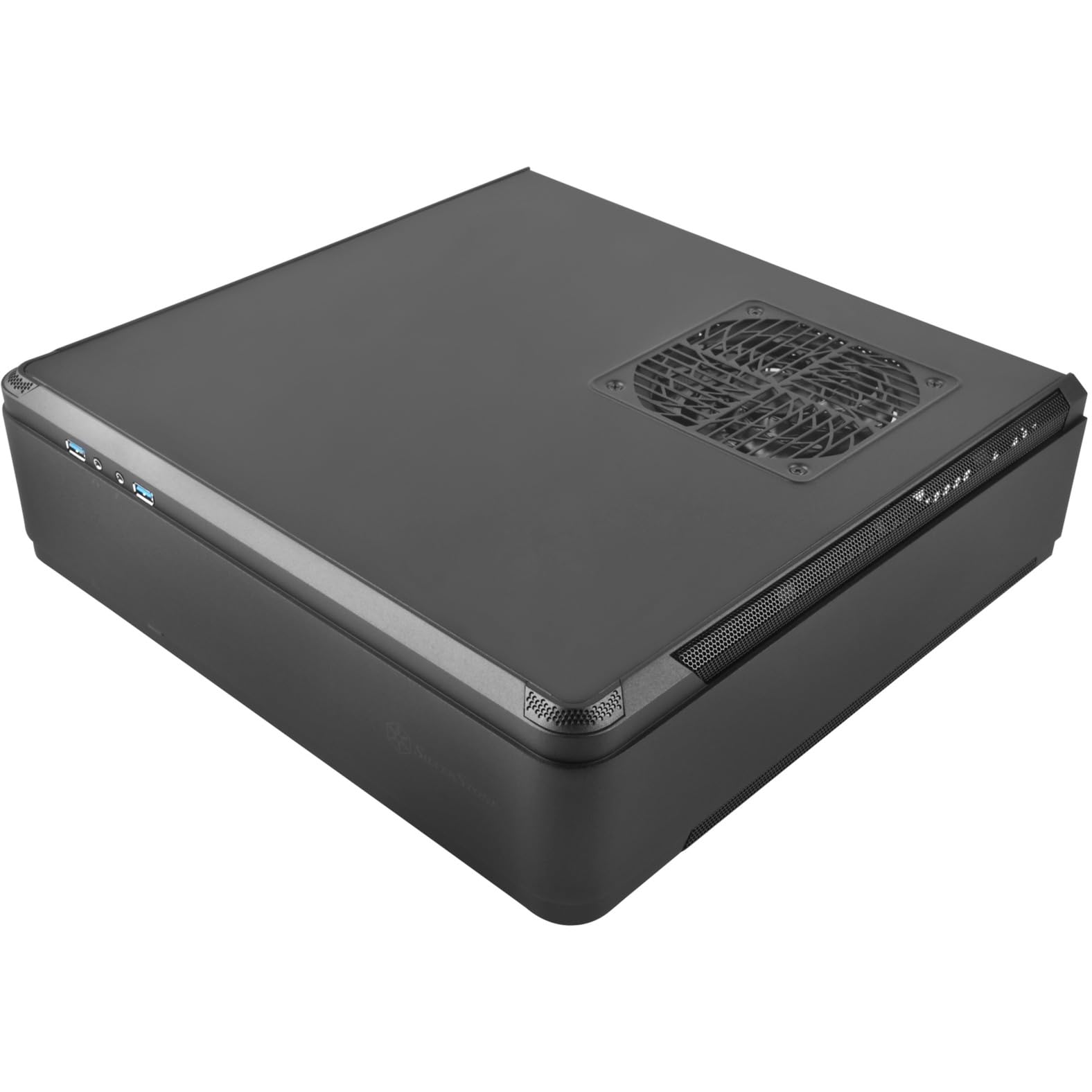 SilverStone Fortress FTZ01B-E Mini-ITX Gehäuse schwarz Aluminium
