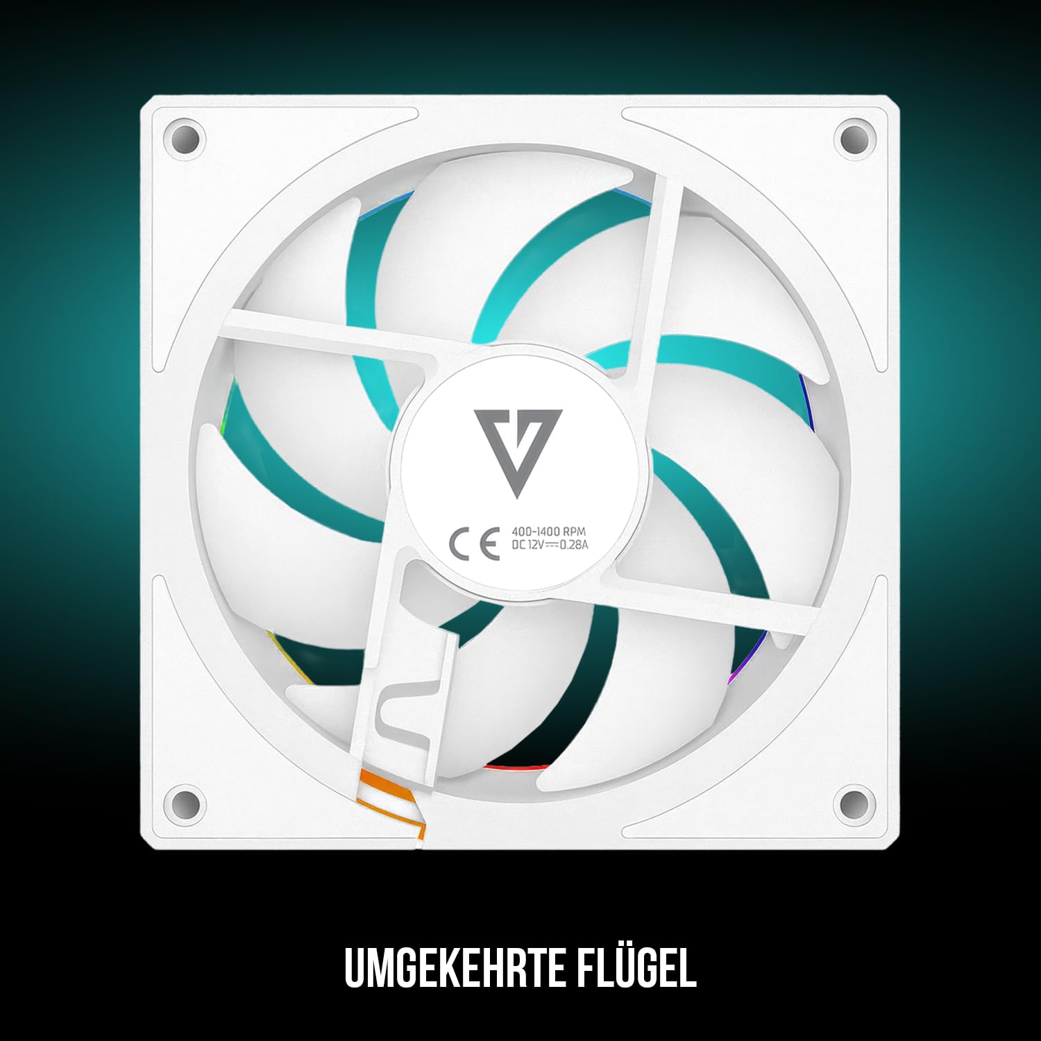 Modecom Volcano Loop 120 Reverse Gehäuselüfter weiß ARGB