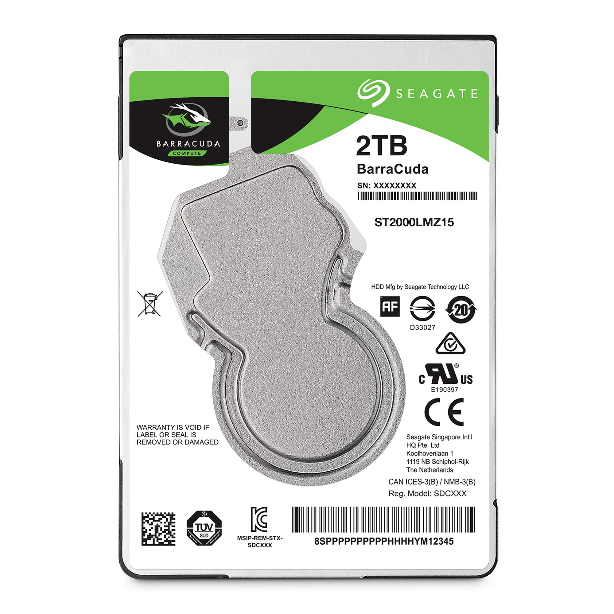 Seagate BarraCuda 2TB HDD 2,5 Zoll SATA 5400rpm