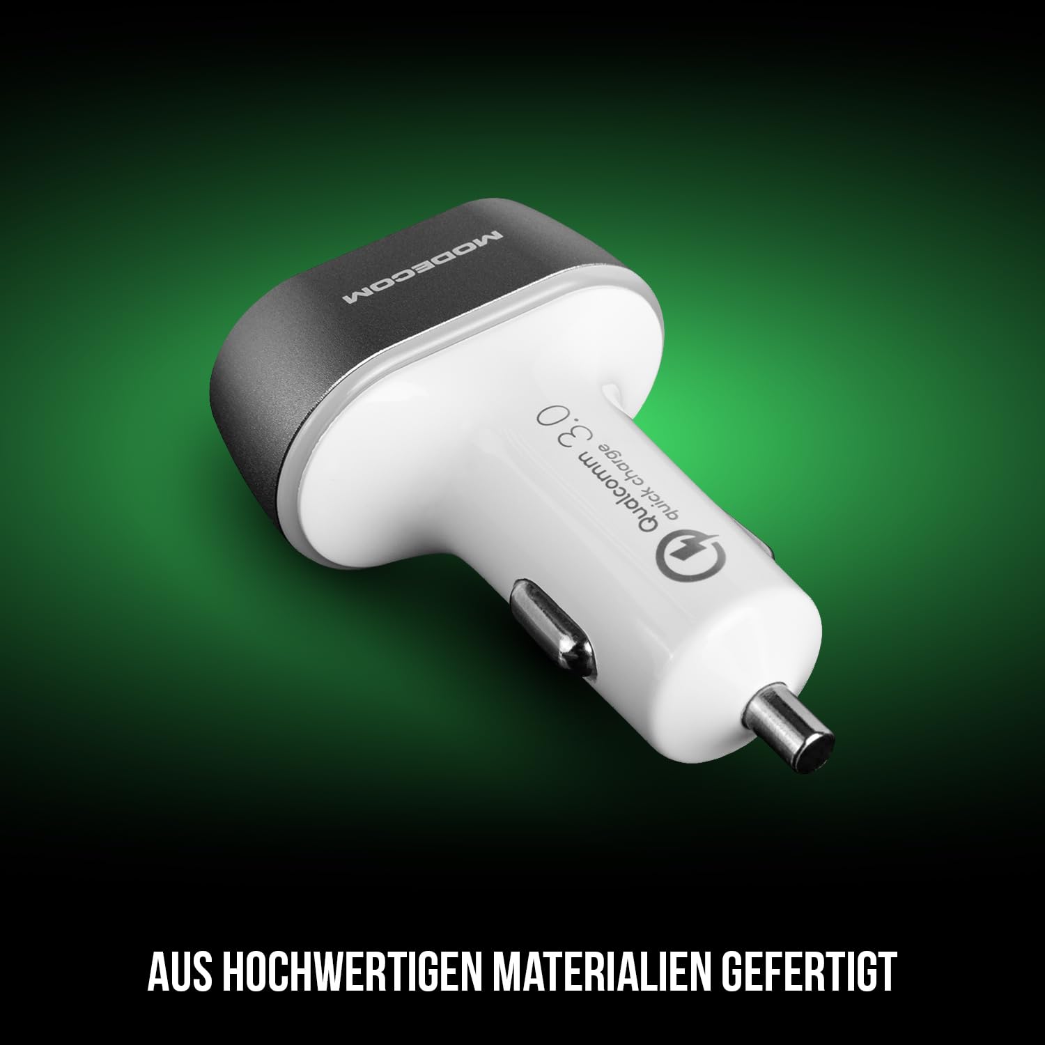 Modecom CU2C1 Kfz-Ladegerät schwarz 3-Port USB-C Quick Charge