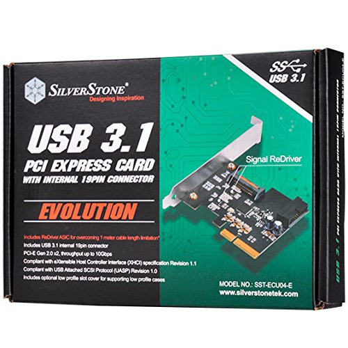 SilverStone ECU04-E Erweiterungskarte USB 3.1 PCIe