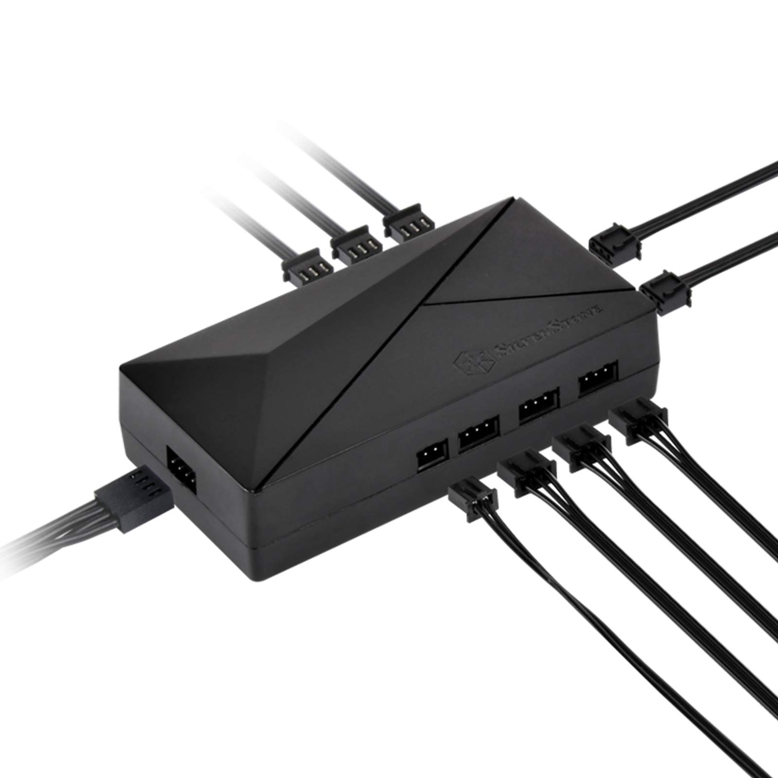 SilverStone CPL02-E Hub 8-Port ARGB schwarz