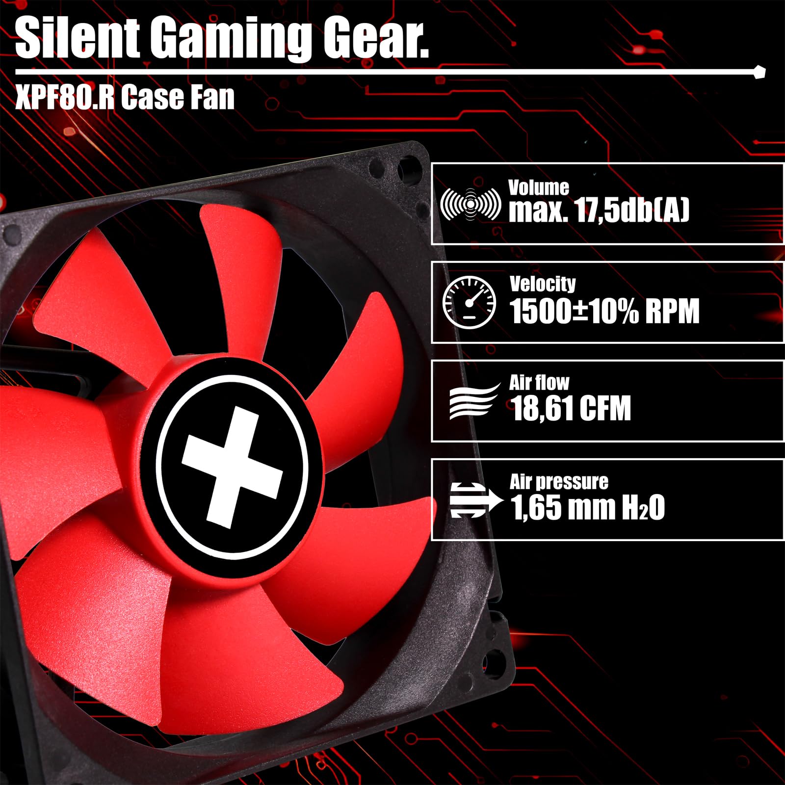 Xilence Performance C XF037 Lüfter 80mm 3PIN
