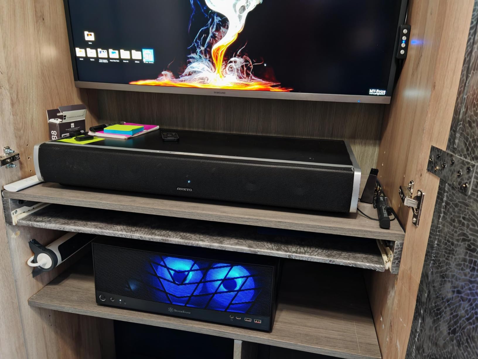 SilverStone Grandia GD11 HTPC-Gehäuse Dual-Kammer schwarz