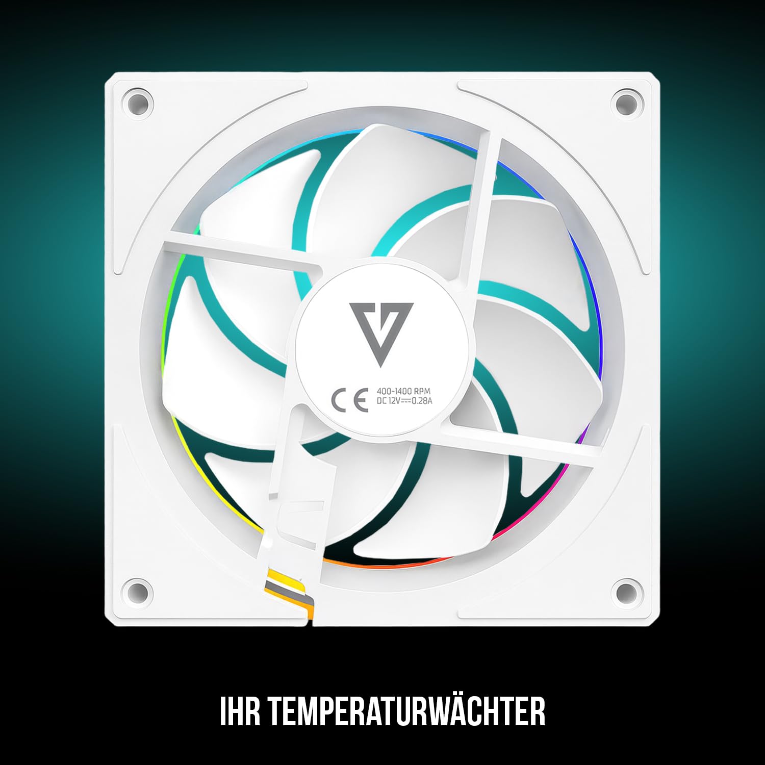 Modecom Volcano Loop ARGB Lüfter Weiß 120 mm PWM