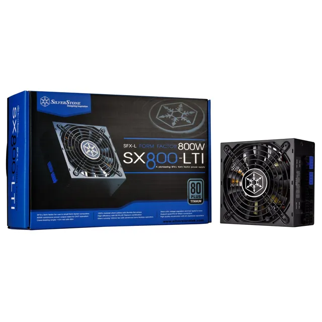 SilverStone SFX SX800-LTI 800-W-Netzteil SFX-L Titanium