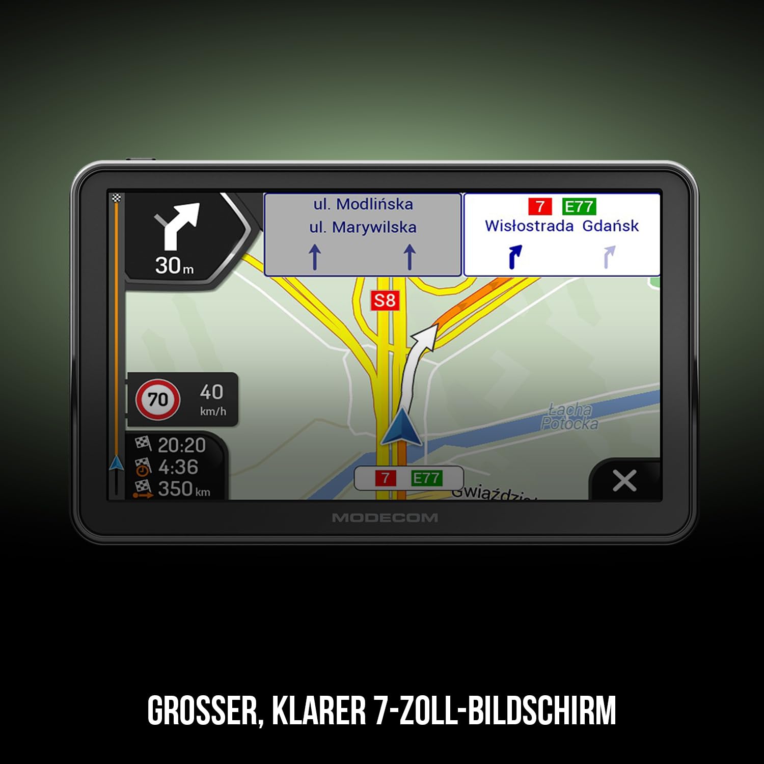 Modecom Freeway CX 7.3 7 Zoll Navigation LKW PKW iGO