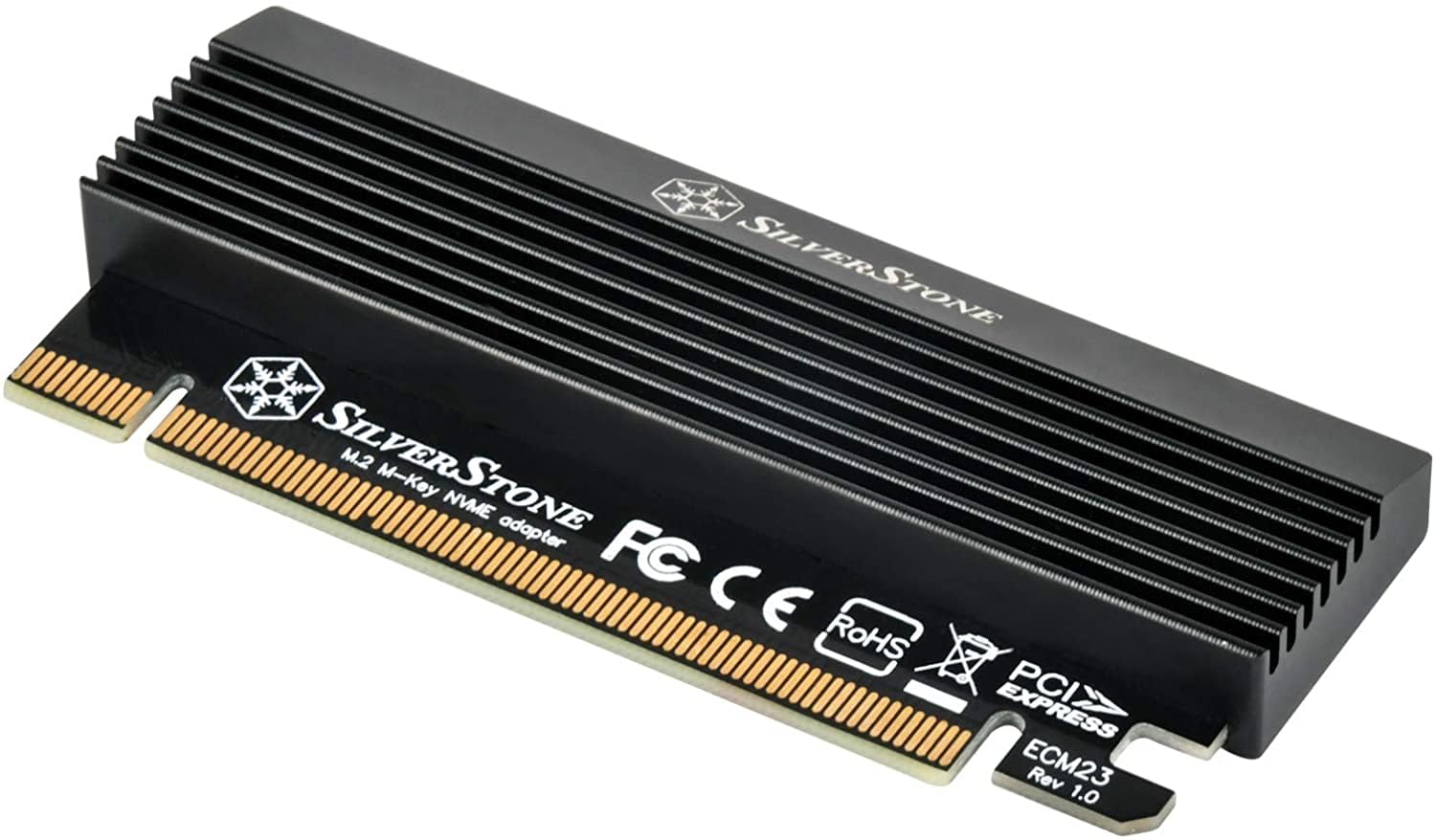 SilverStone Case Storage SST-ECM23 M.2 Adapter PCIe x4 mit Kühler