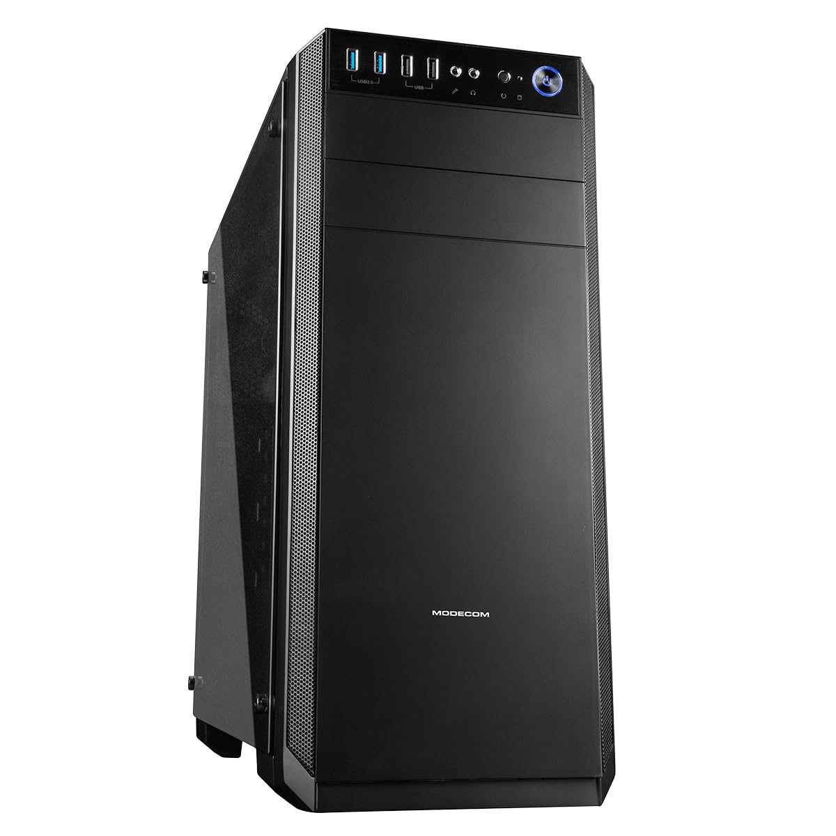 Modecom Oberon Pro Glas Midi-Tower Gehäuse Schwarz