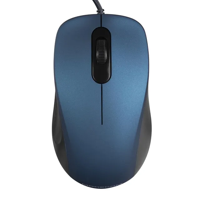 Modecom MC-M10S Kabelmaus Blau Leise 1000 DPI USB
