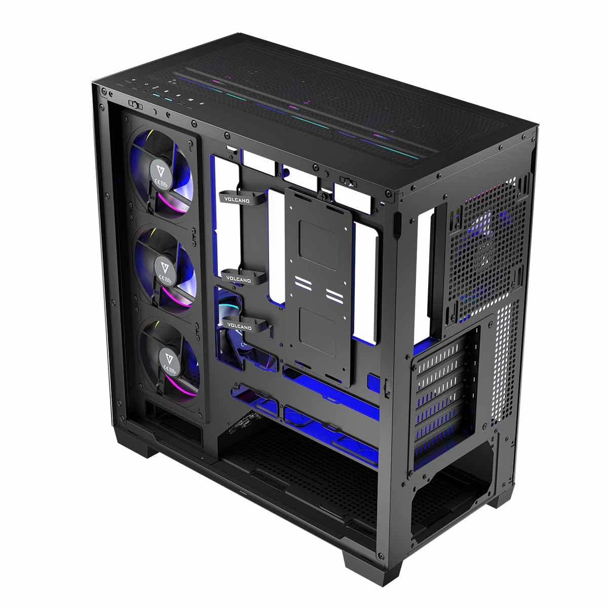Modecom Volcano Stellar ARGB 8F Midi-Tower PC-Gehu00e4use schwarz