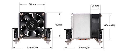 SilverStone Argon AR09-115XP CPU-Kühler LGA 115x PWM