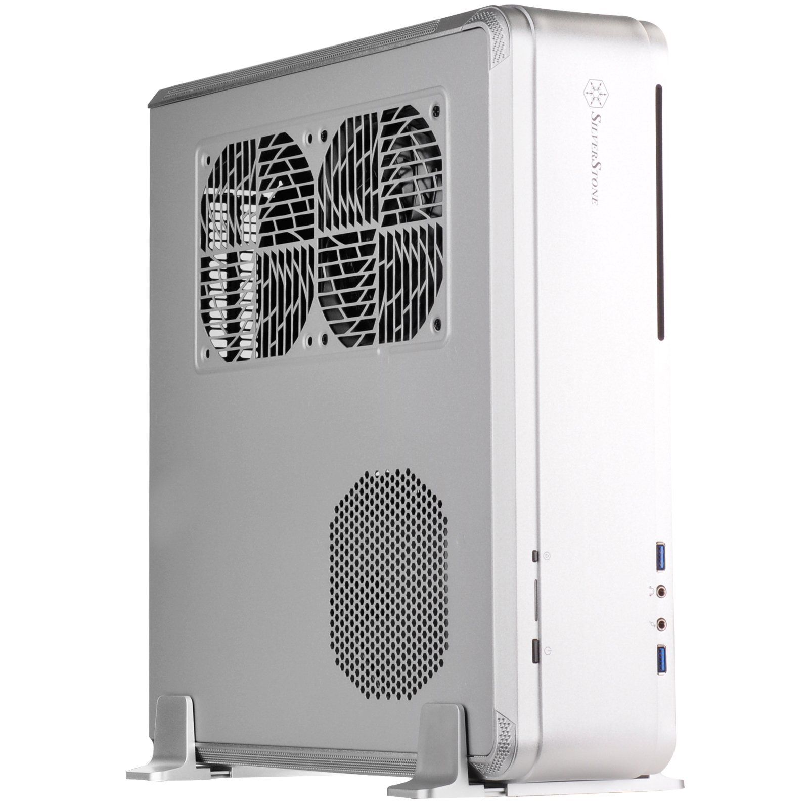 SilverStone Fortress FTZ01S Mini-ITX Gehäuse silber