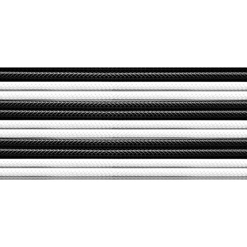 Cooler Master PVC Netzteil-Verlängerungskabel 30cm schwarz-weiß