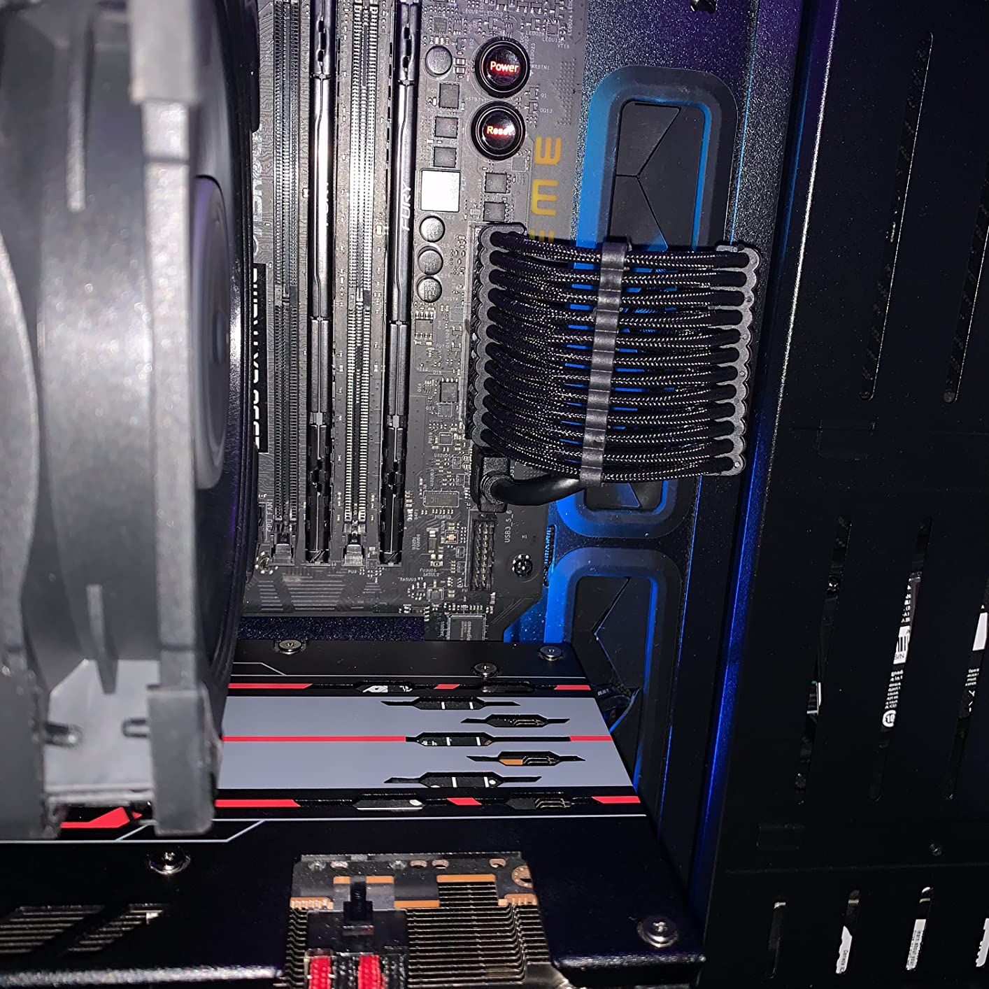 SilverStone PP07E-MBBW Kabelset Verlängerung schwarz-weiß
