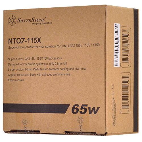 SilverStone Nitrogon NT07-115X CPU-Kühler Low-Profile 80mm