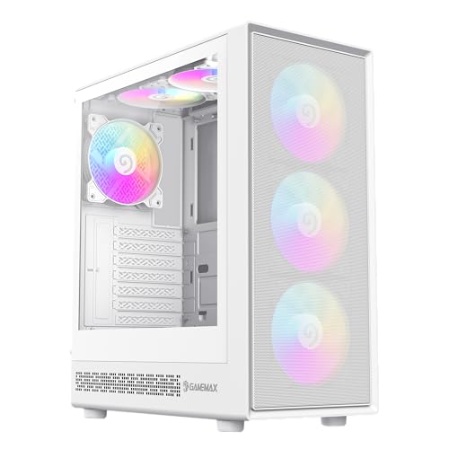 GAMEMAX Storm 2 Midi Tower Gehäuse Weiß 6x ARGB