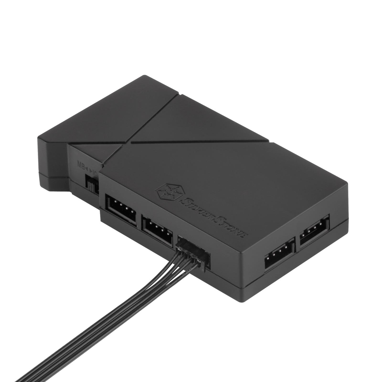 SilverStone CPL01 RGB Y-Verlängerungskabel 4er Set 4-Pin