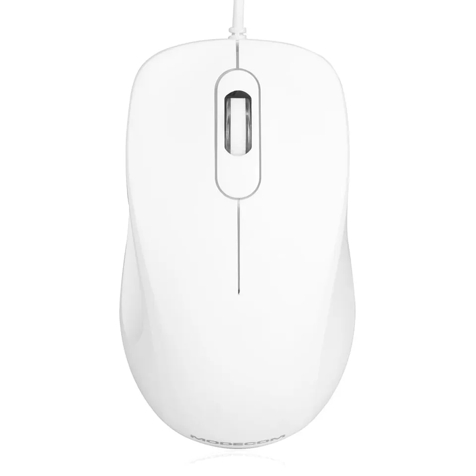 Modecom MC-M10 Maus weiß USB kabelgebunden 3-Tasten