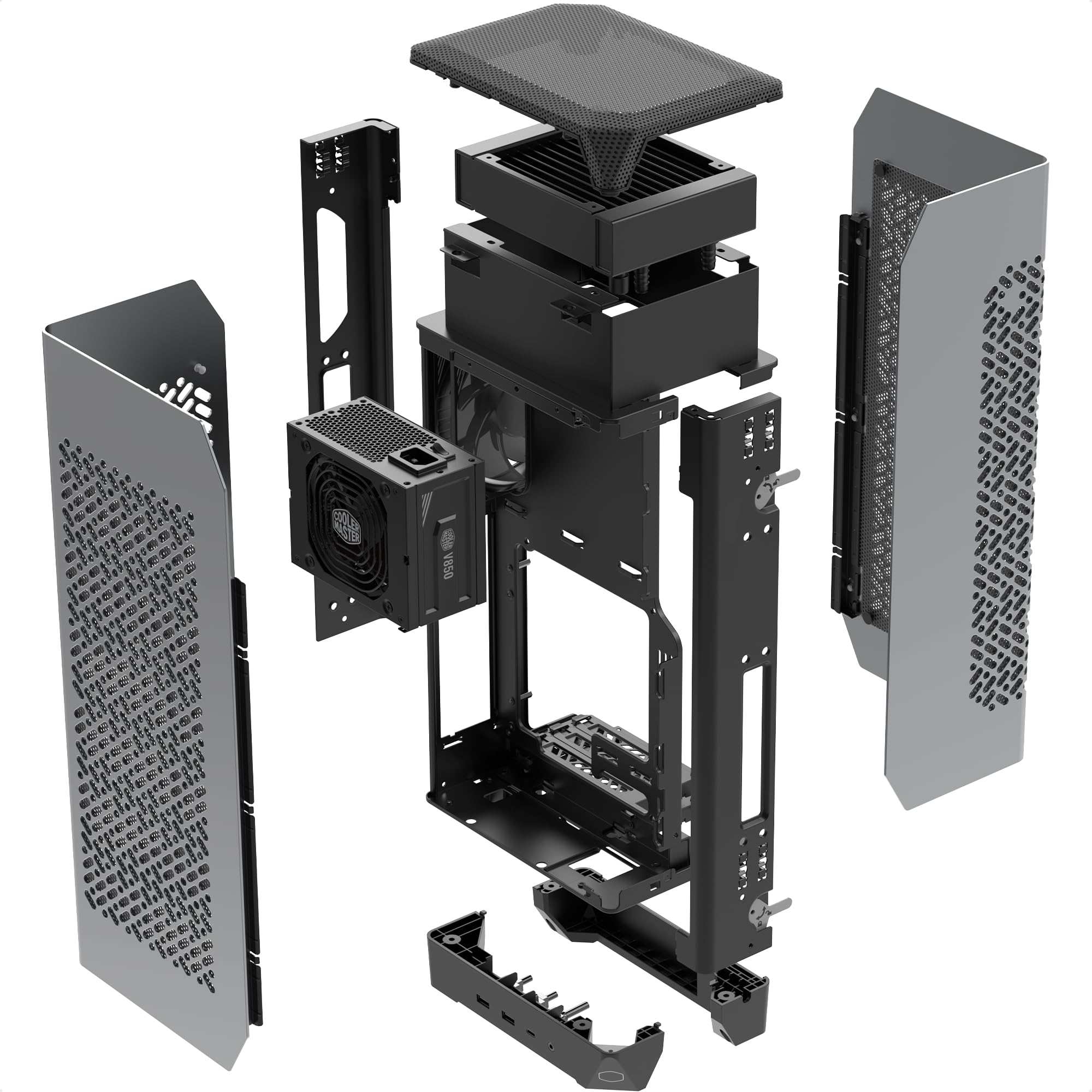 Cooler Master NCORE 100 MAX Grey Mini-ITX Gehäuse 850W