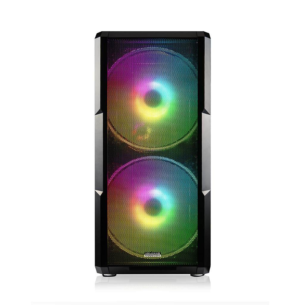 Modecom Volcano Amirani ARGB Midi-Tower PC Gehäuse schwarz Glas