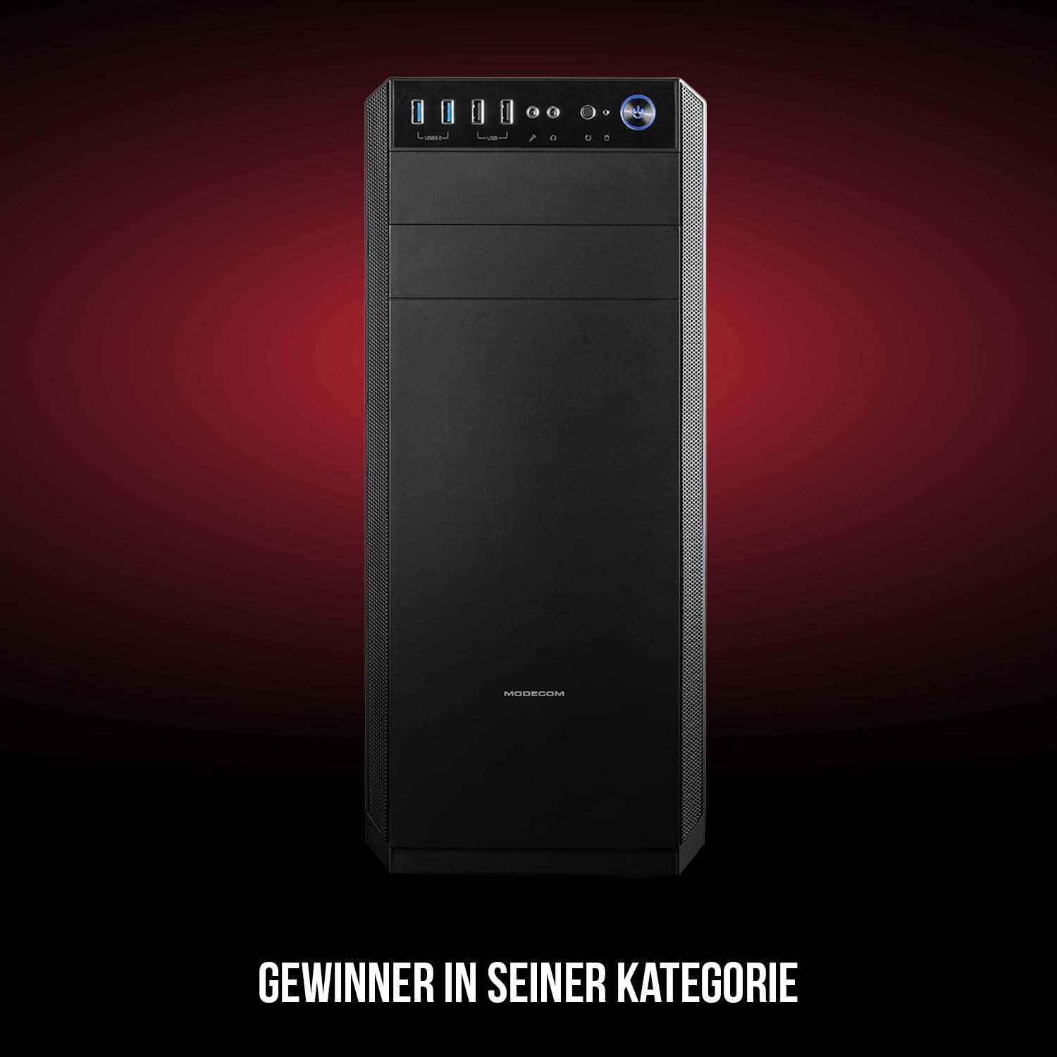 Modecom Oberon Pro LE Midi Tower schwarz PC Gehäuse