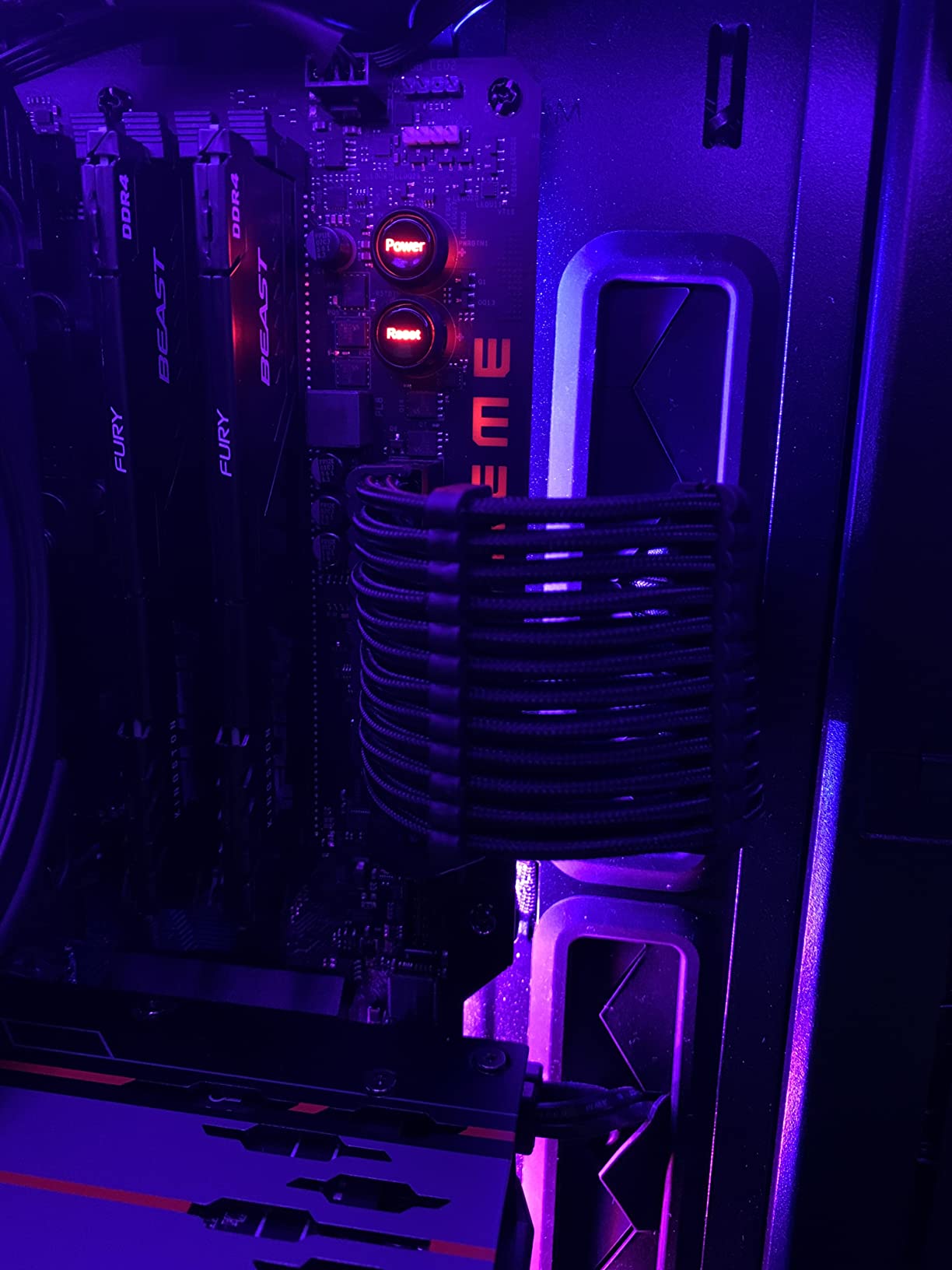 SilverStone PP07E-MBBW Kabelset Verlängerung schwarz-weiß