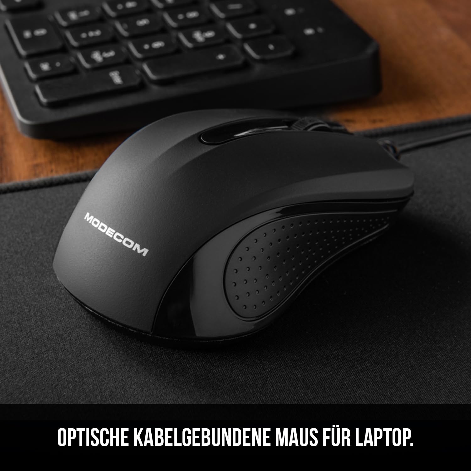 Modecom MC-M9 Kabelmaus Schwarz 1000 DPI USB