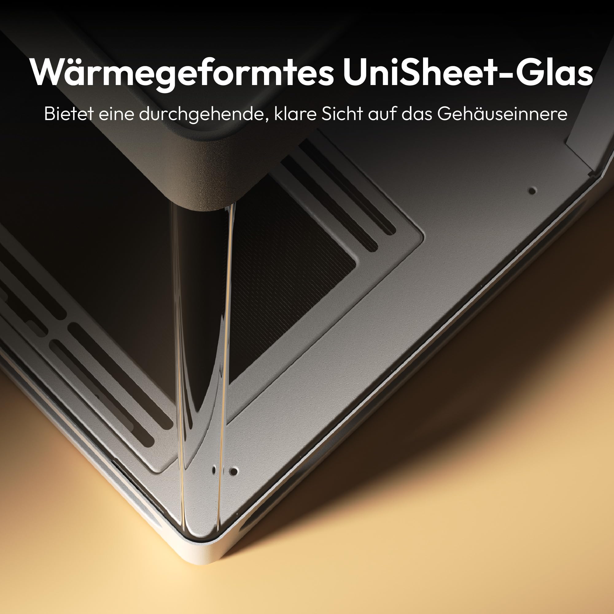 HAVN HS 420 PC Gehäuse Weiß ATX Dual-Chamber Glas