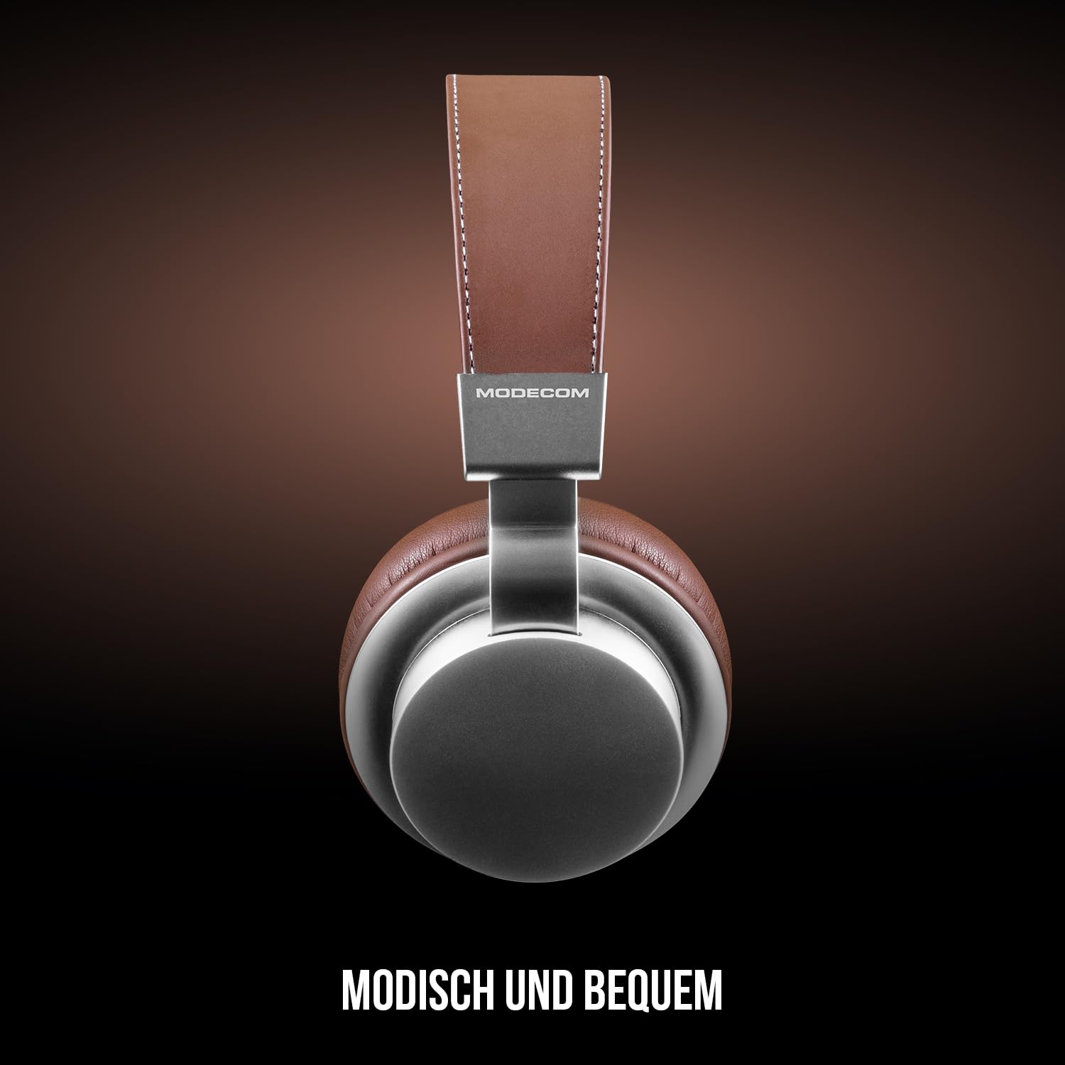 Modecom MC-1500HF Headset braun Over-Ear Mikrofon