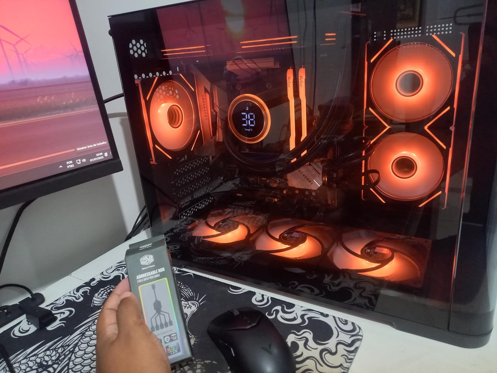 Cooler Master ARGB 1-zu-5-Splitterkabel 3-Pin 58 cm