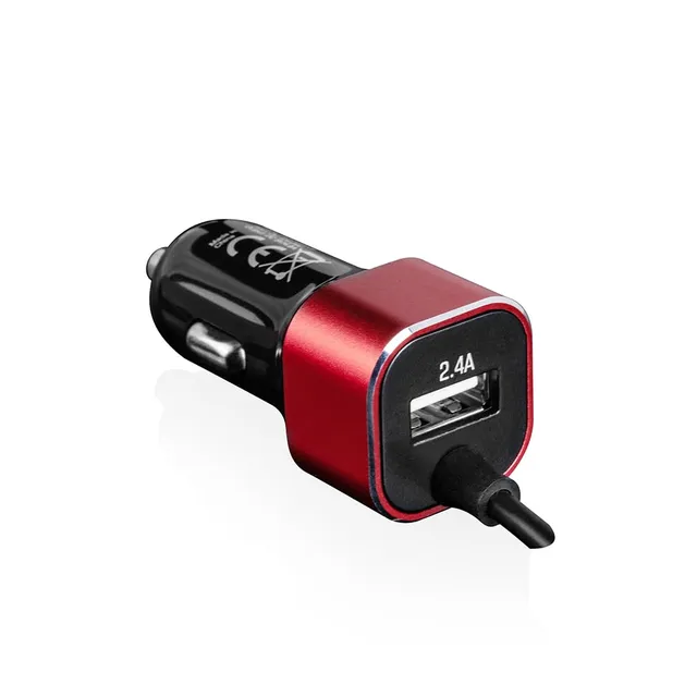 Modecom CU2K-09 Kfz-Ladegerät Micro-USB schwarz Kabel
