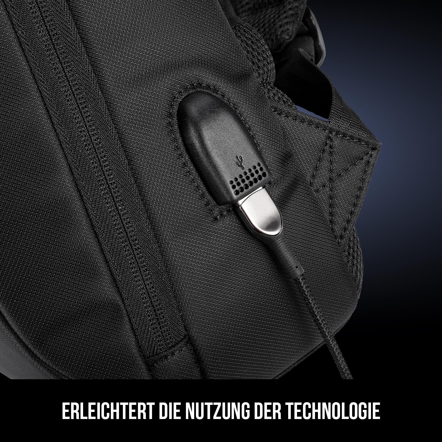 Modecom Active 15 Laptop-Rucksack 15,6 Zoll Schwarz USB