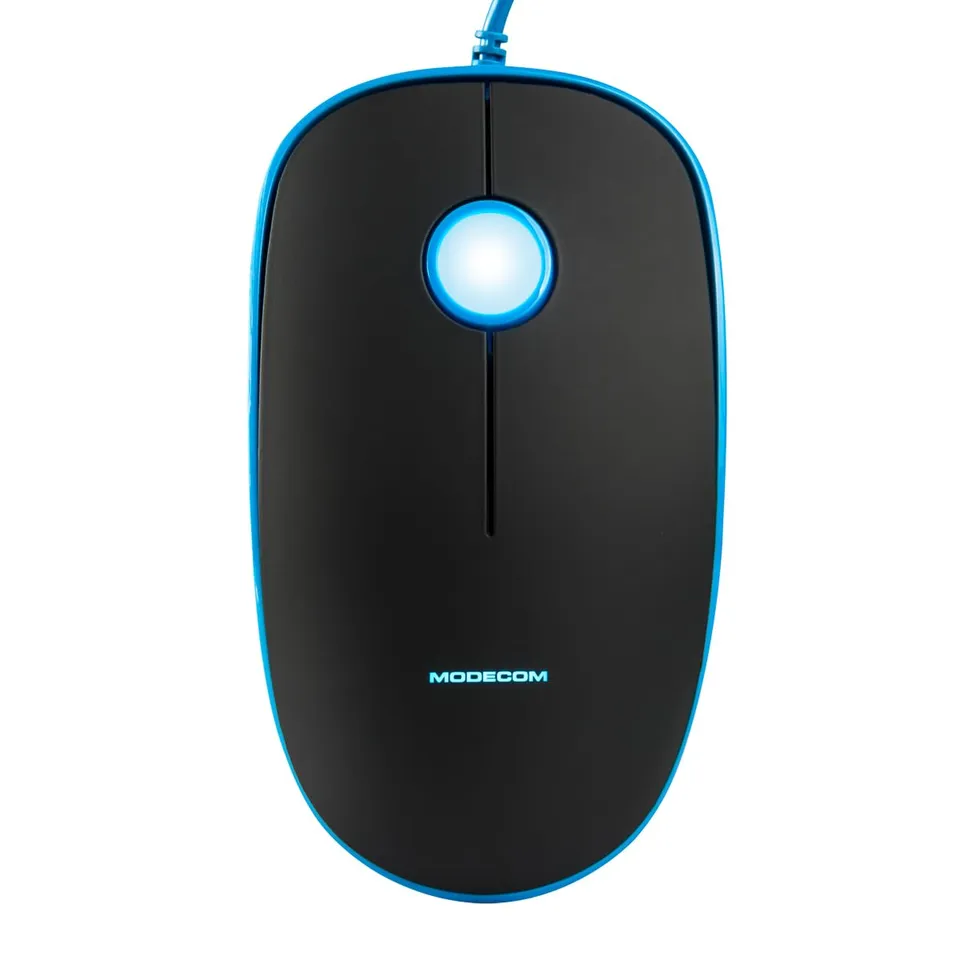 Modecom MC-M111 Maus kabelgebunden schwarz-blau 1600 DPI