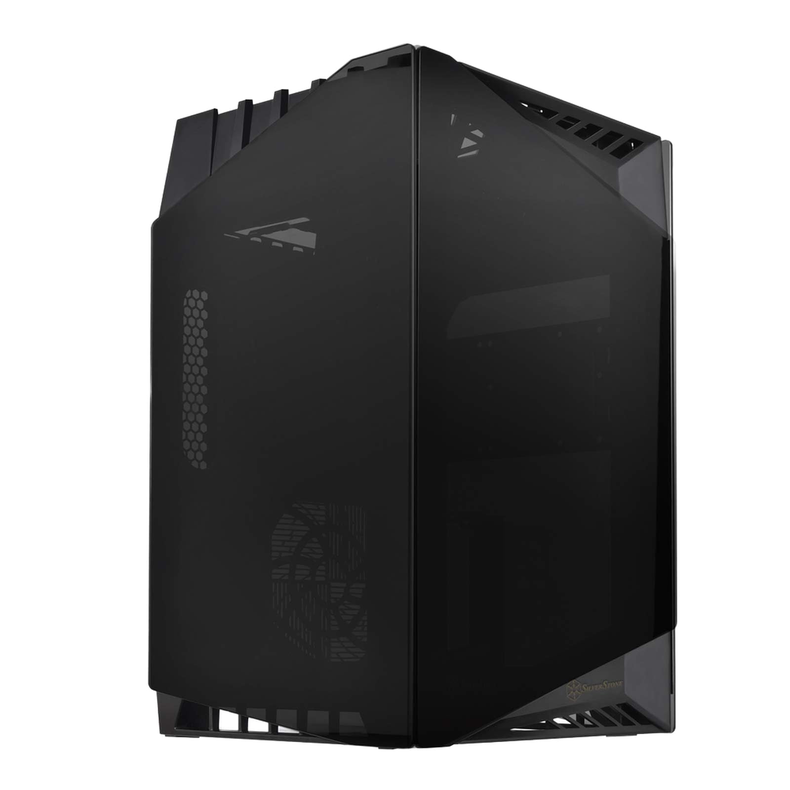 SilverStone Lucid LD03B Mini-ITX Gehäuse schwarz Glas