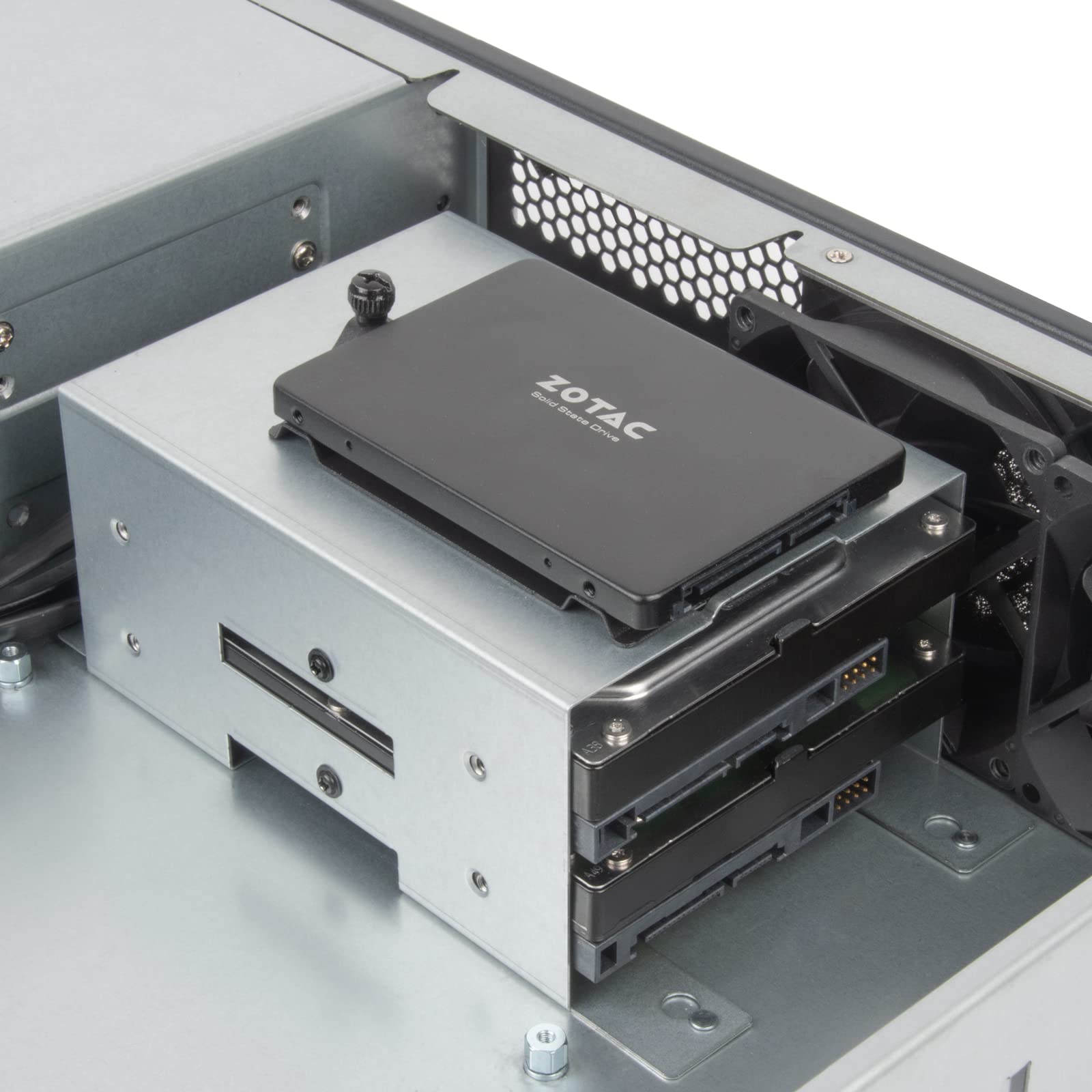 SilverStone RM23-502-MINI Rackmount Gehäuse 2HE schwarz