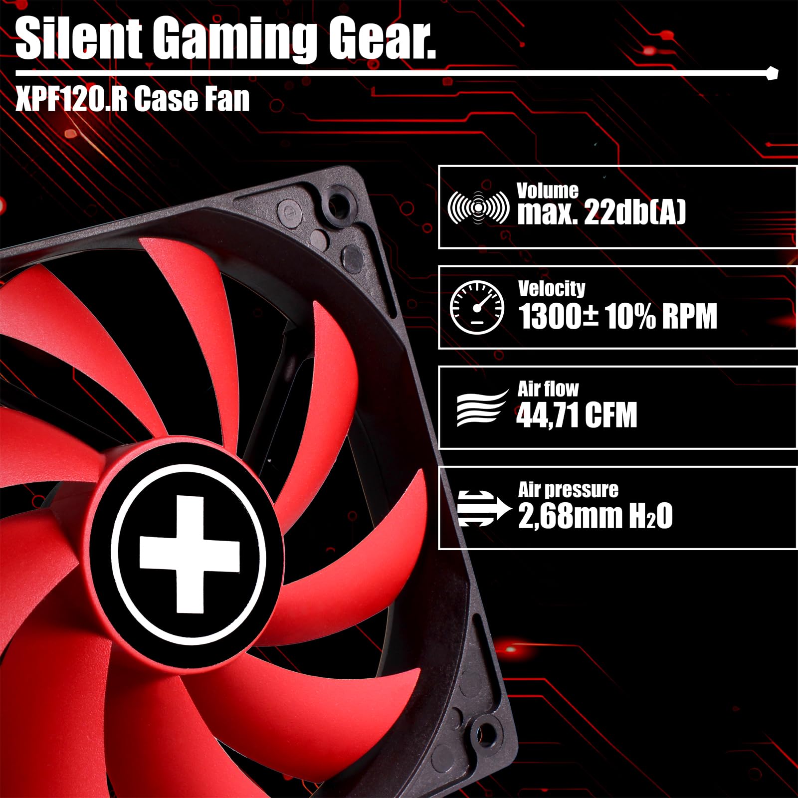 Xilence XF039 Performance C Gehsuselufter 120mm 3-Pin