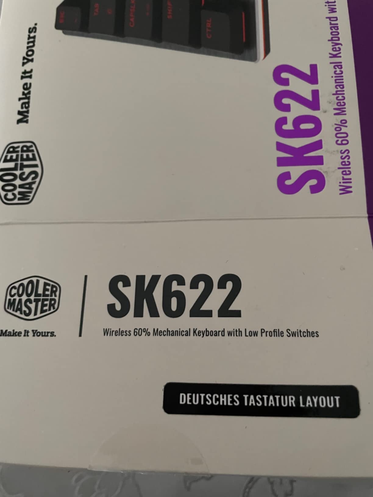 Cooler Master SK622 60% Gaming Tastatur wireless DE RGB