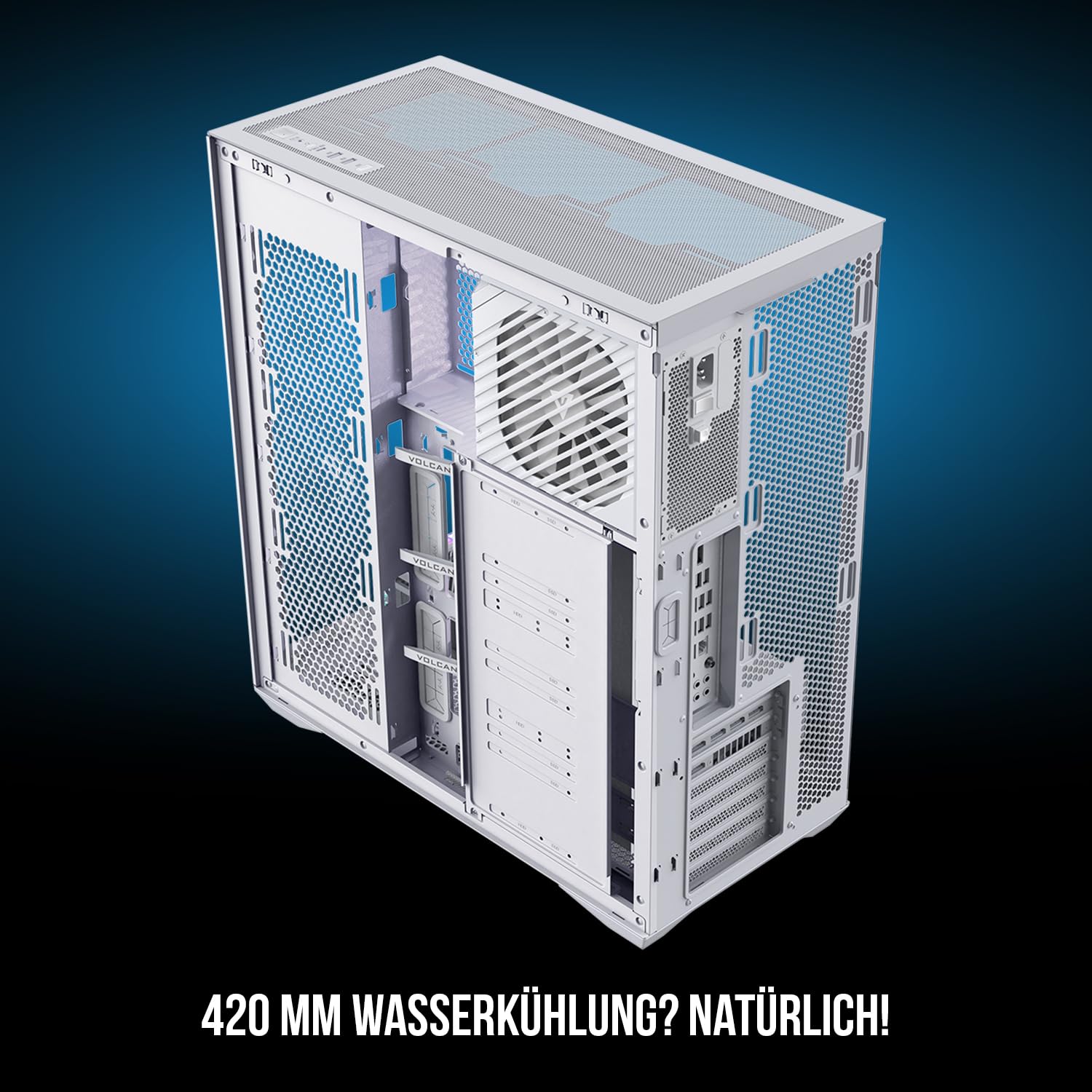 Modecom Volcano Space XL Tower Weiß ohne Lüfter