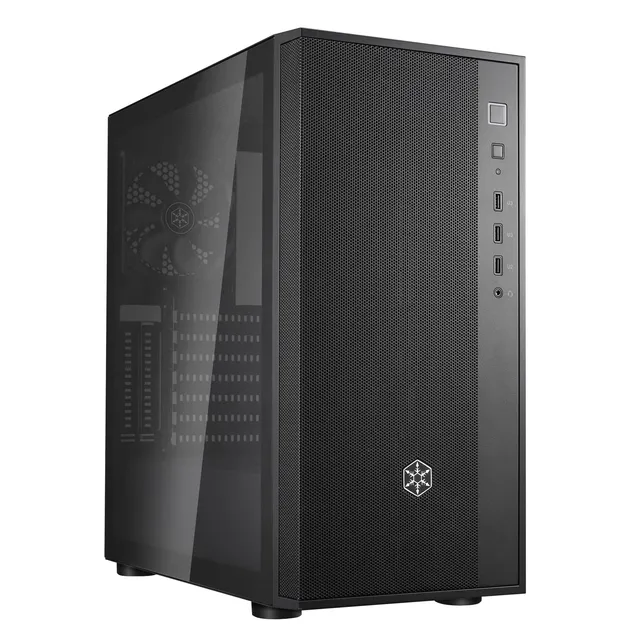SilverStone FARA R1 V2 ATX Gehäuse Mesh Glas schwarz