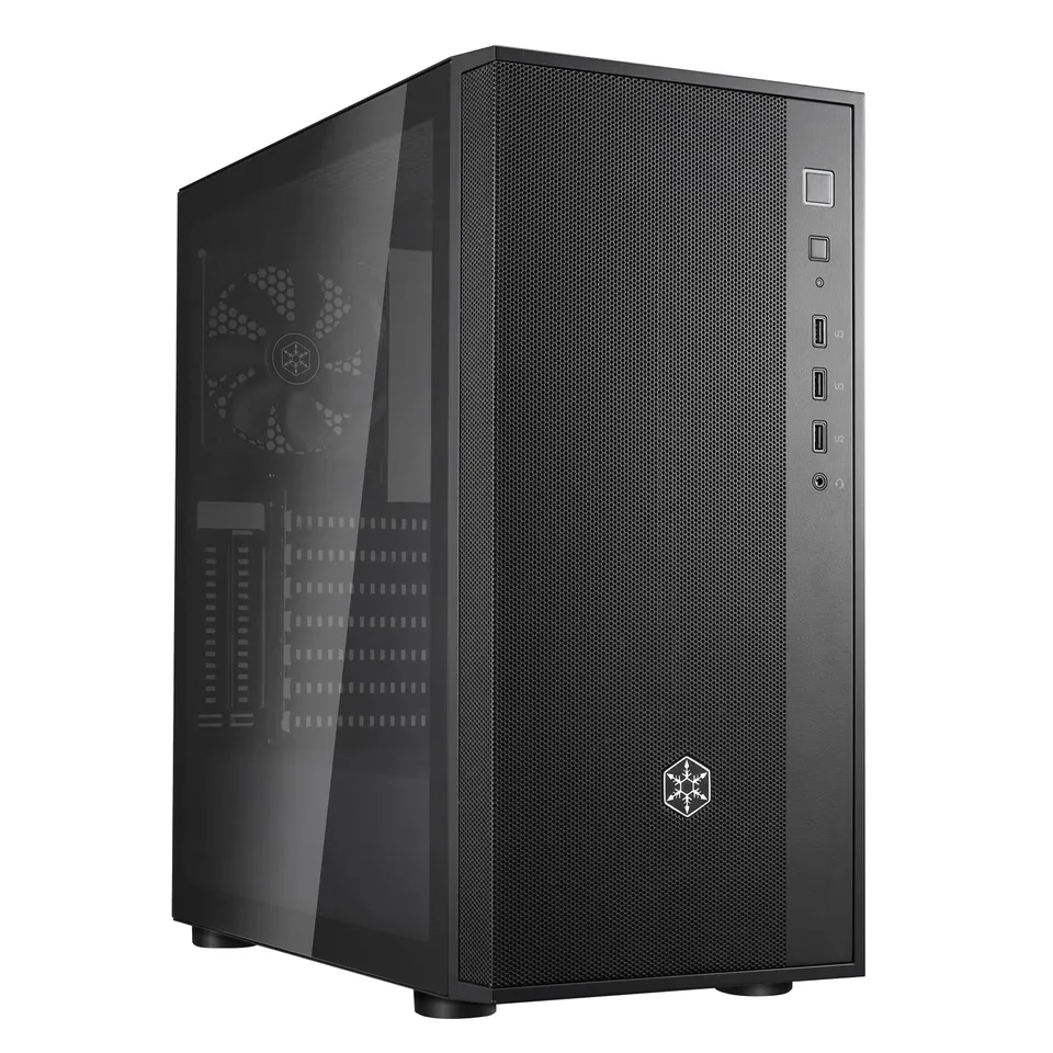 SilverStone FARA R1 V2 ATX Gehäuse Mesh Glas schwarz