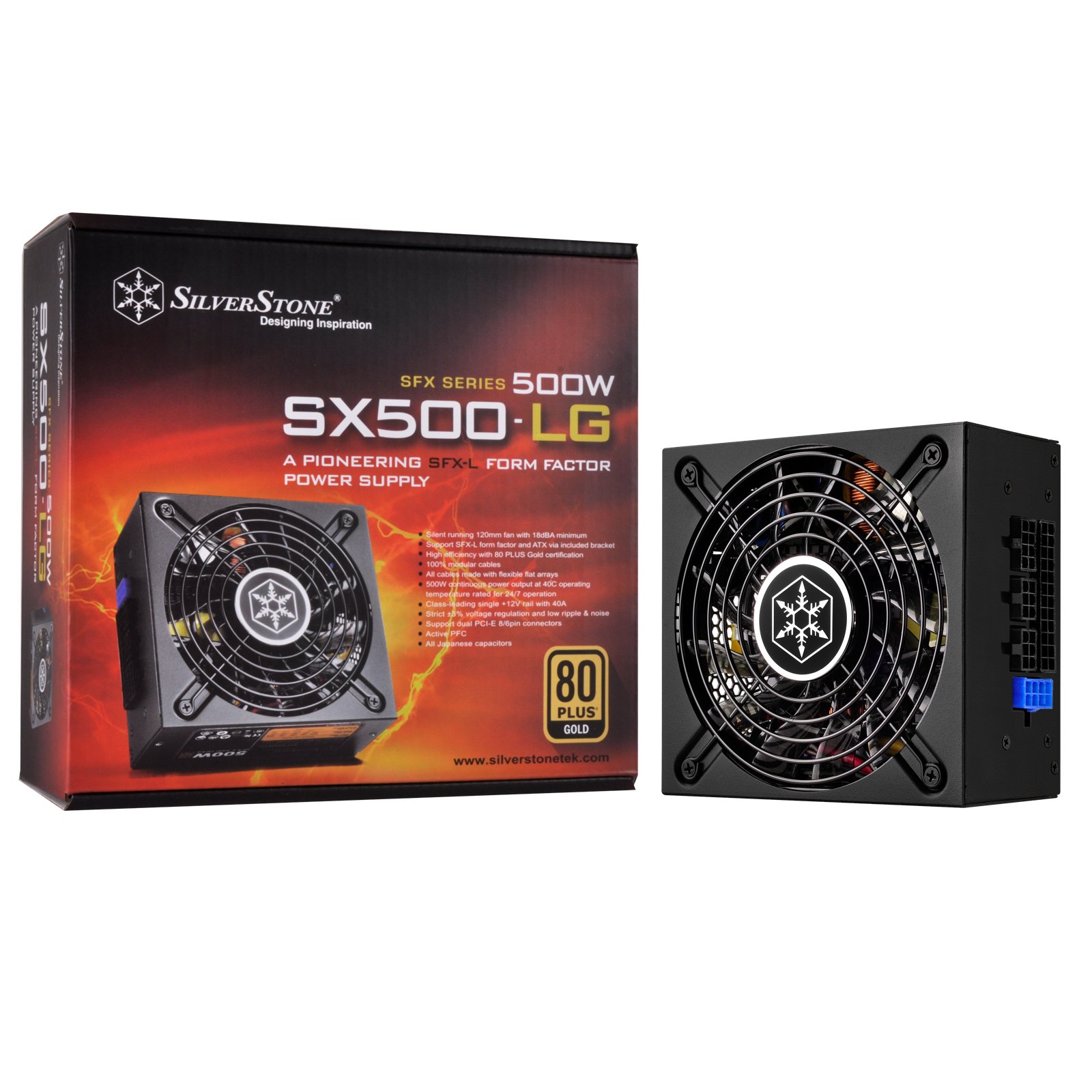 SilverStone SFX SX800-LTI 800-W-Netzteil SFX-L Titanium