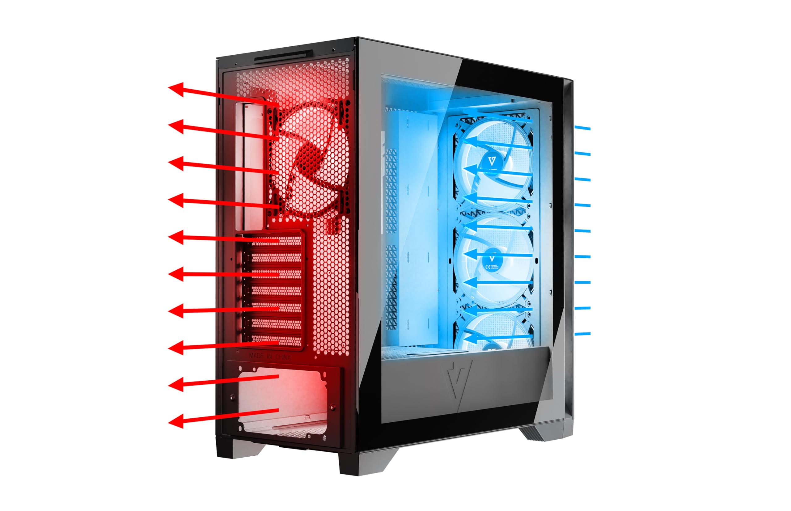 Modecom Volcano Expanse T APEX PC-Gehäuse Schwarz ARGB