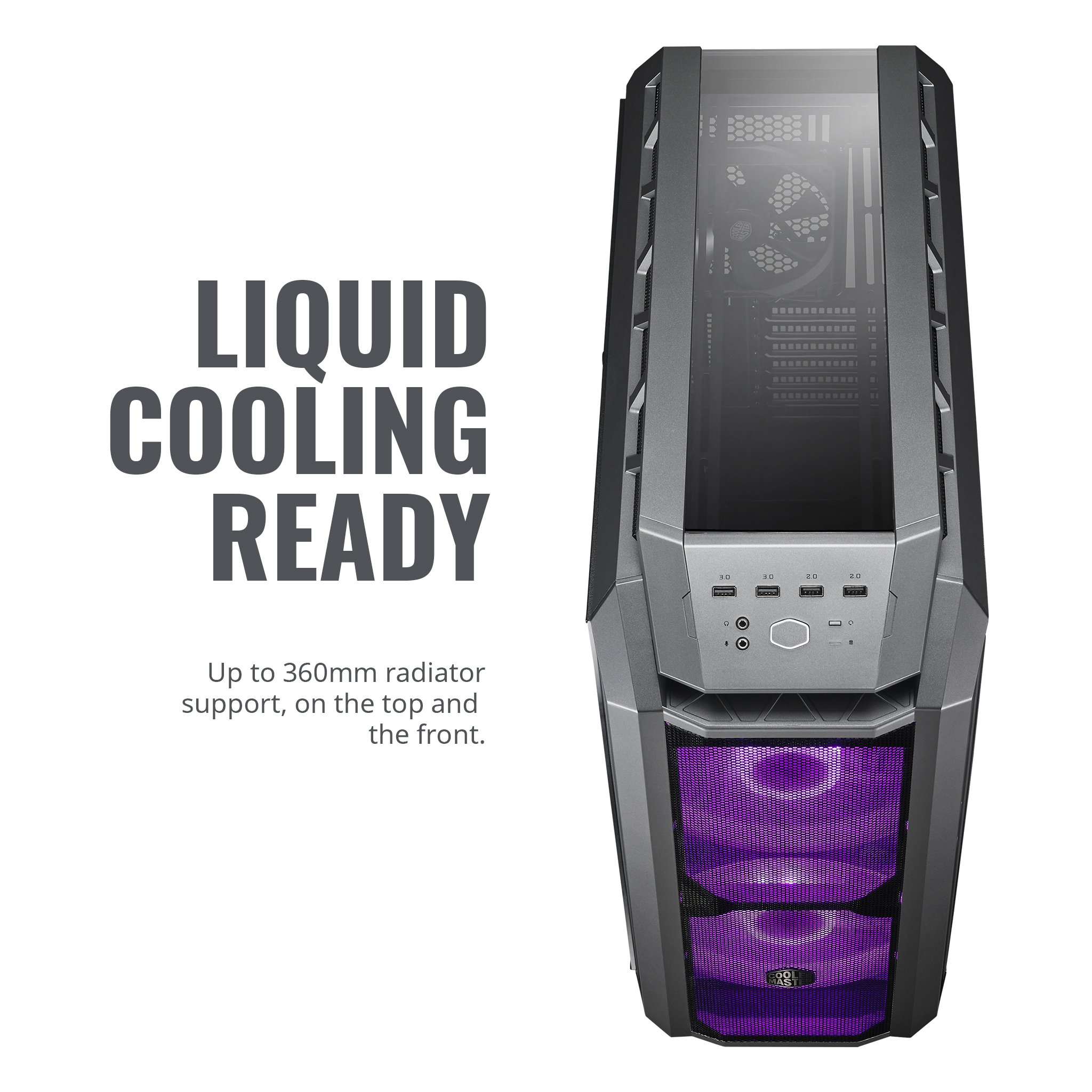 Cooler Master MasterCase H500P Mesh RGB Gehäuse 200mm