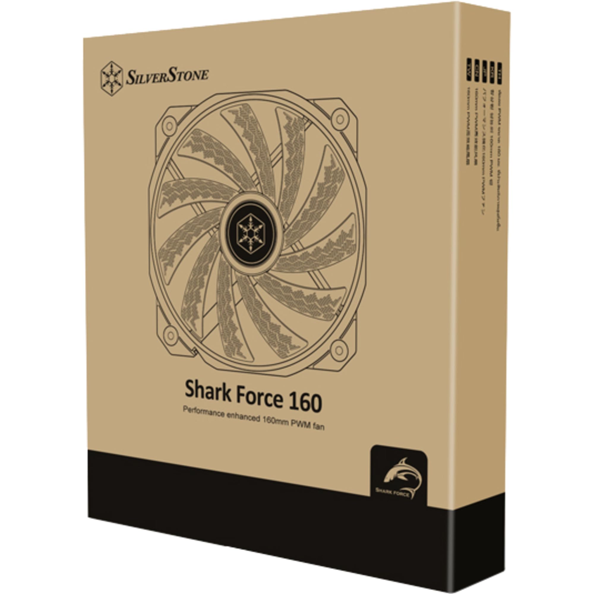 SilverStone Shark Force SST-SF160 160-mm-Lüfter PWM Black