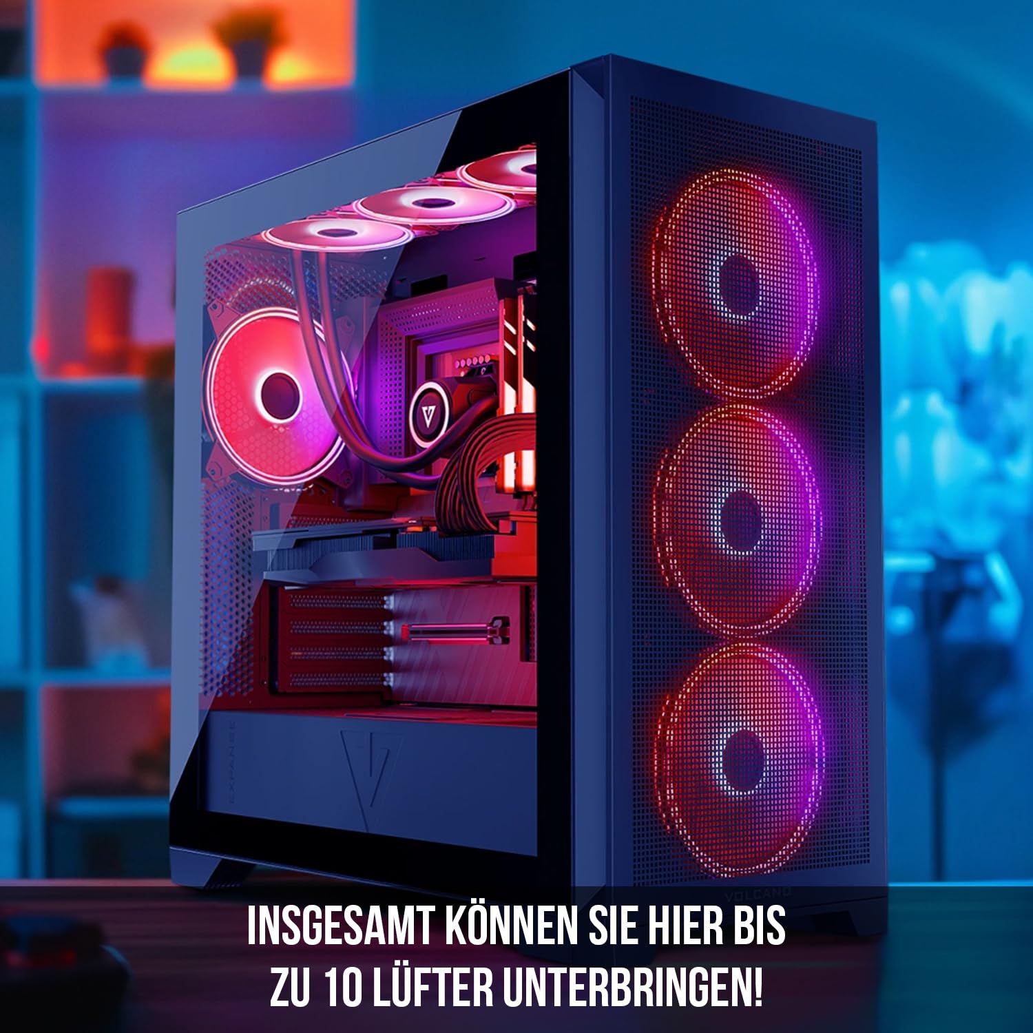 Modecom Volcano Expanse S APEX PC-Gehäuse Schwarz ARGB